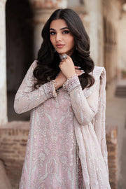 Elegant Pink Sequins Embroidered Chiffon Shirt & Sharara