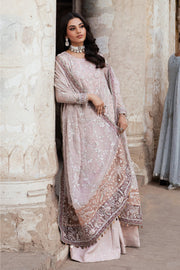 Elegant Pink Sequins Embroidered Chiffon Shirt & Sharara