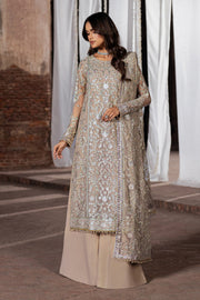 Pink Sequence Embroidered Net Shirt with Silk Sharara
