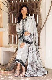 Elegant Textured Lawn Embroidered Shirt with Dupatta