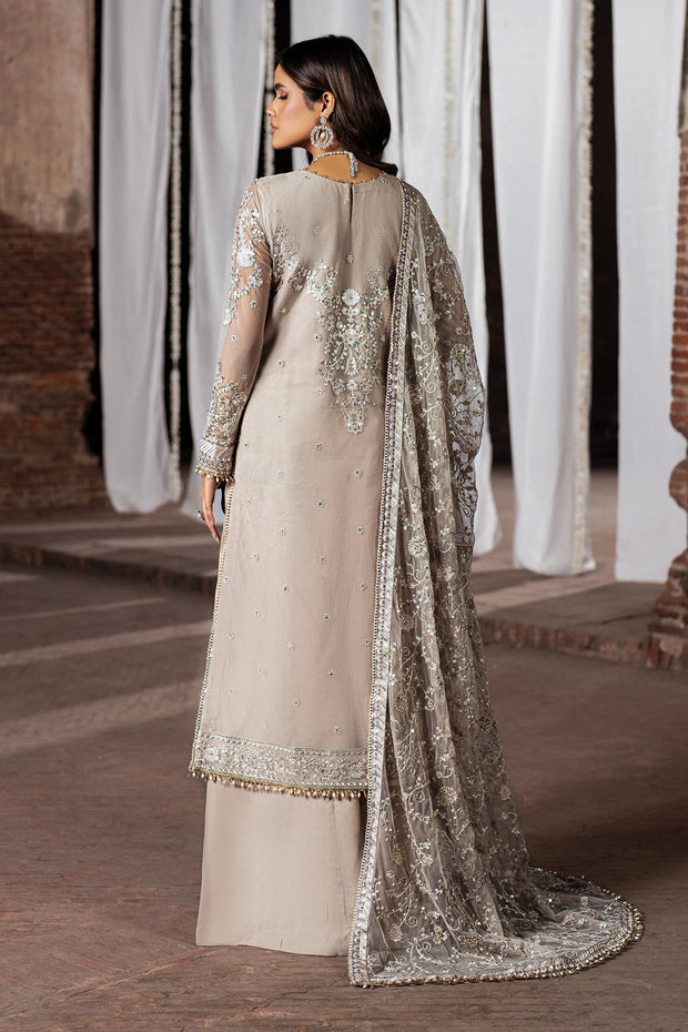 Pink Sequence Embroidered Net Shirt with Silk Sharara