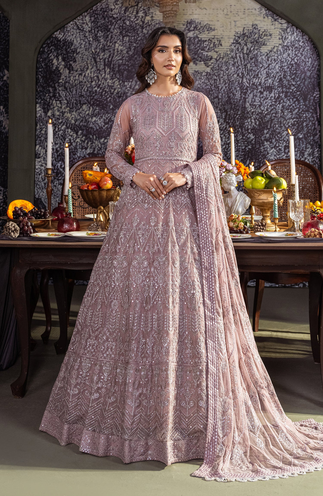 Elegant Sequins Embroidered Net Blouse in Multi Color