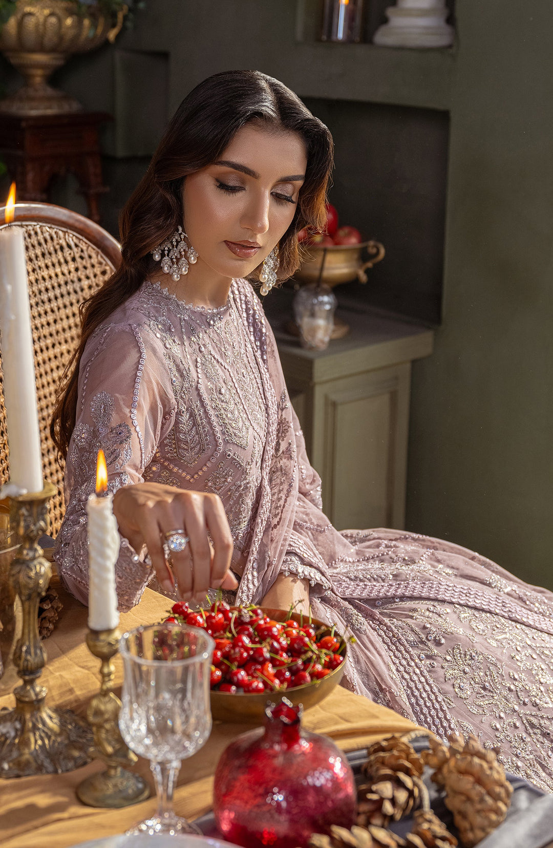 Elegant Sequins Embroidered Net Blouse in Multi Color
