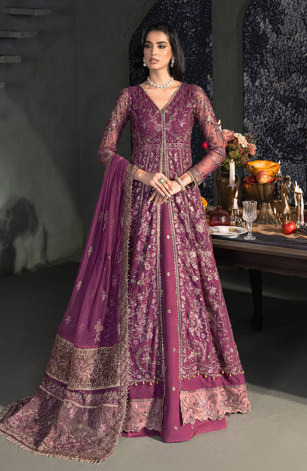 Elegantly Embroidered Tea Pink & Magenta Lehnga Set