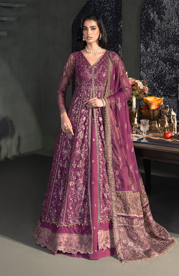 Elegantly Embroidered Tea Pink & Magenta Lehnga Set