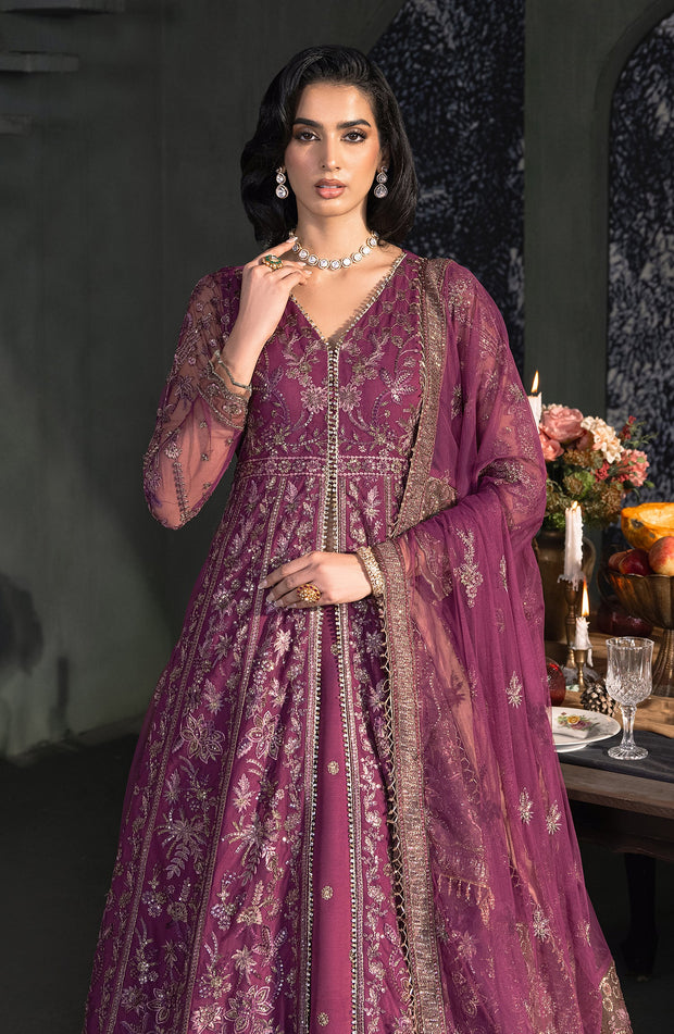 Elegantly Embroidered Tea Pink & Magenta Lehnga Set