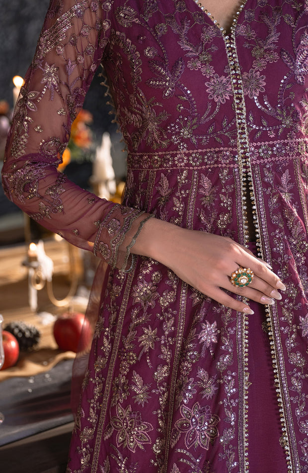 Elegantly Embroidered Tea Pink & Magenta Lehnga Set