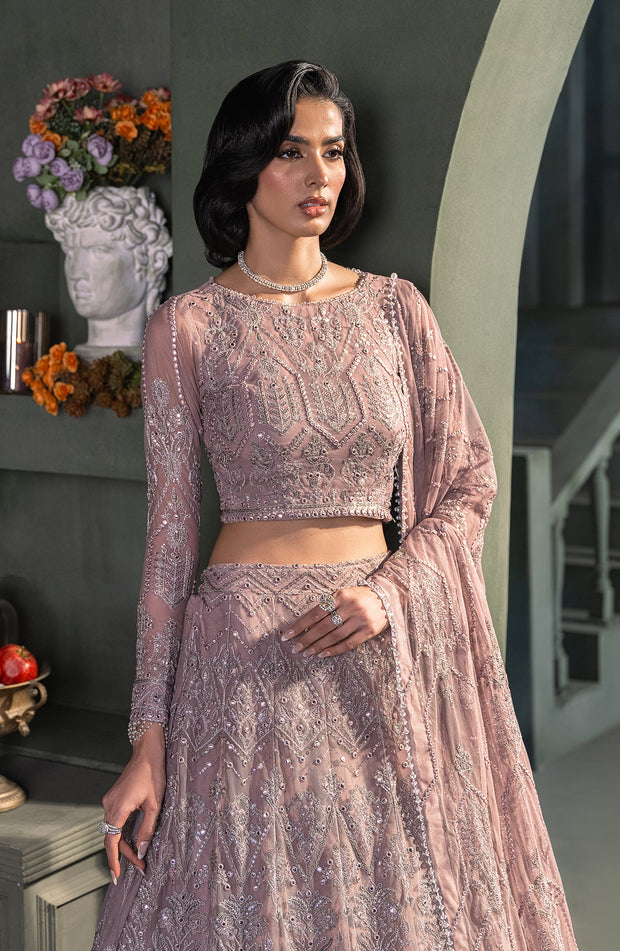 Elegant Sequins Embroidered Net Blouse in Multi Color