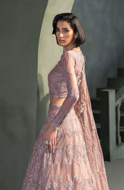 Elegant Sequins Embroidered Net Blouse in Multi Color