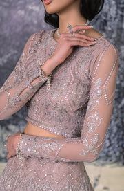 Elegant Sequins Embroidered Net Blouse in Multi Color