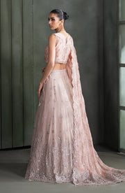Elegant Sequins Embroidered Chiffon Blouse & Trouser Set