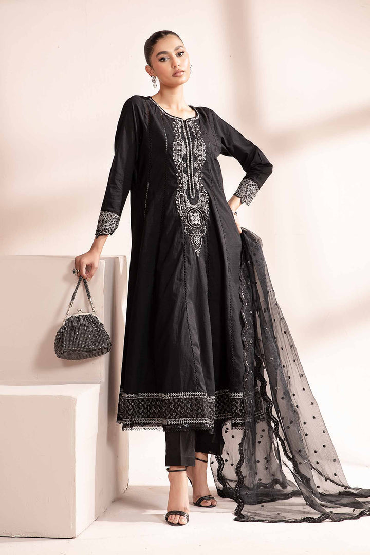 3 Piece Dyed Dobby Lawn Suit Pakistani Party Dress