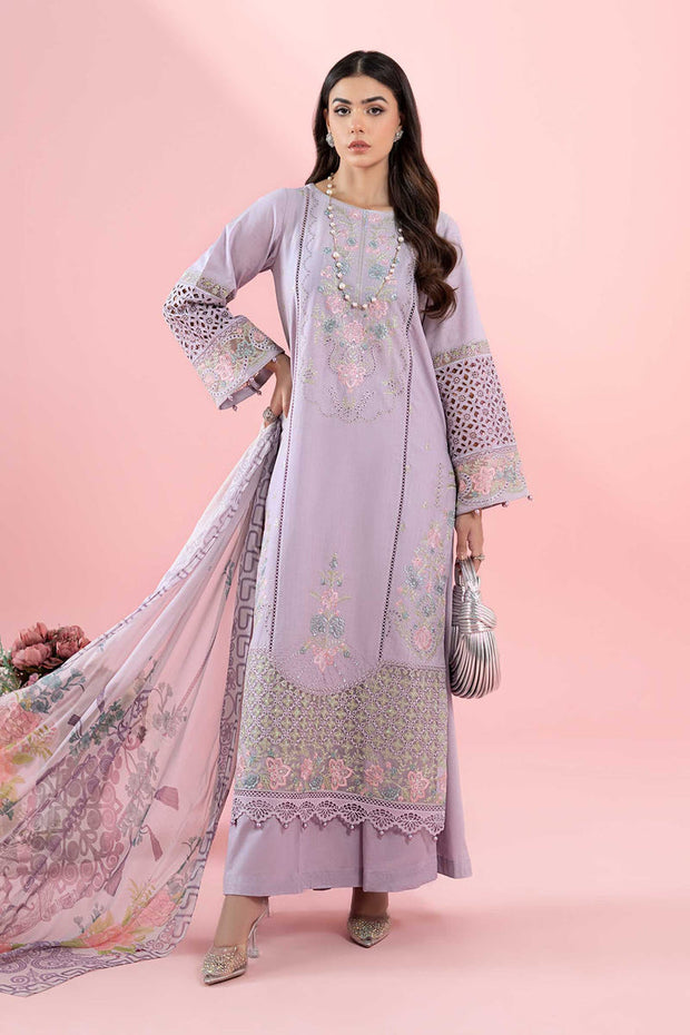 3 Piece Embroidered Dobby Suit Pakistani Party Dress