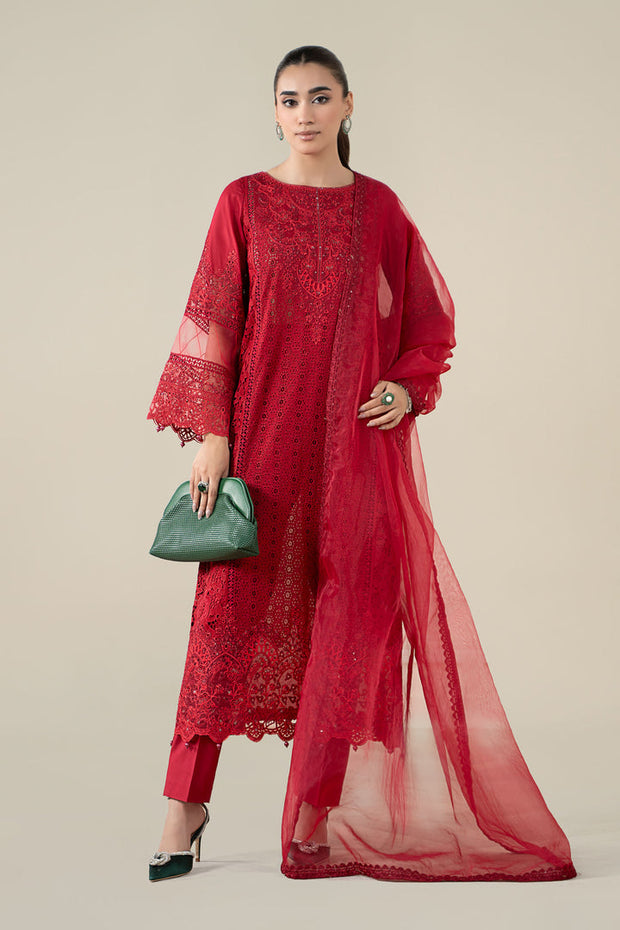 3 Piece Embroidered Lawn Suit Pakistani Party Dress