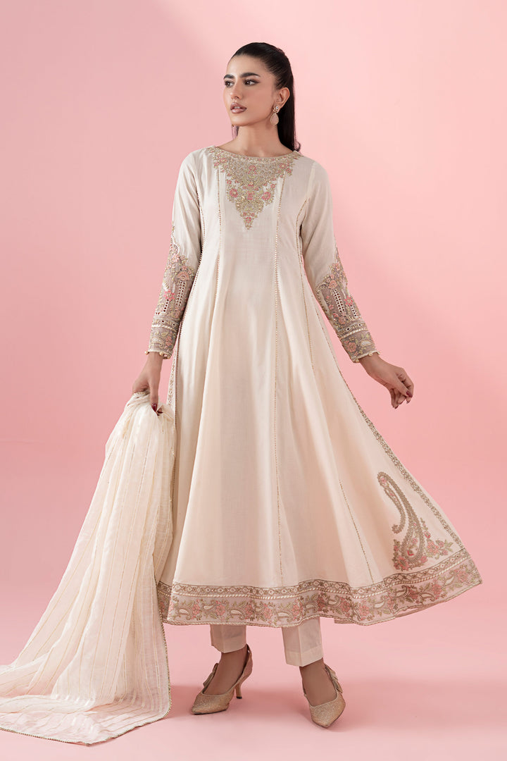 3 Piece Embroidered Dobby Suit Pakistani Party Dress
