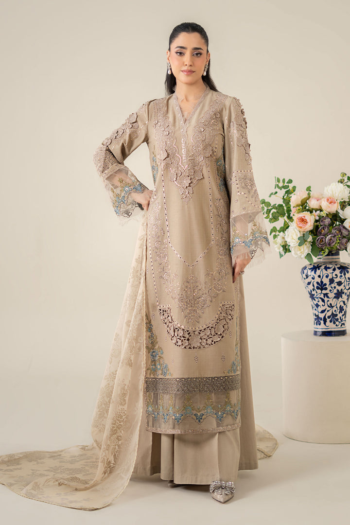3 Piece Embroidered Dobby Suit Pakistani Party Dress