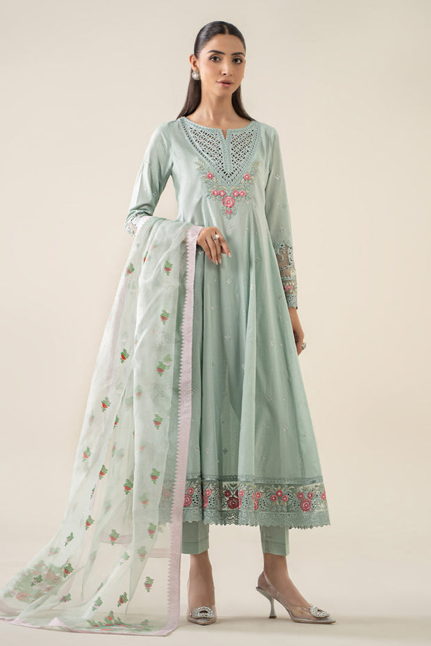 3 Piece Embroidered Lawn Suit Pakistani Party Dress