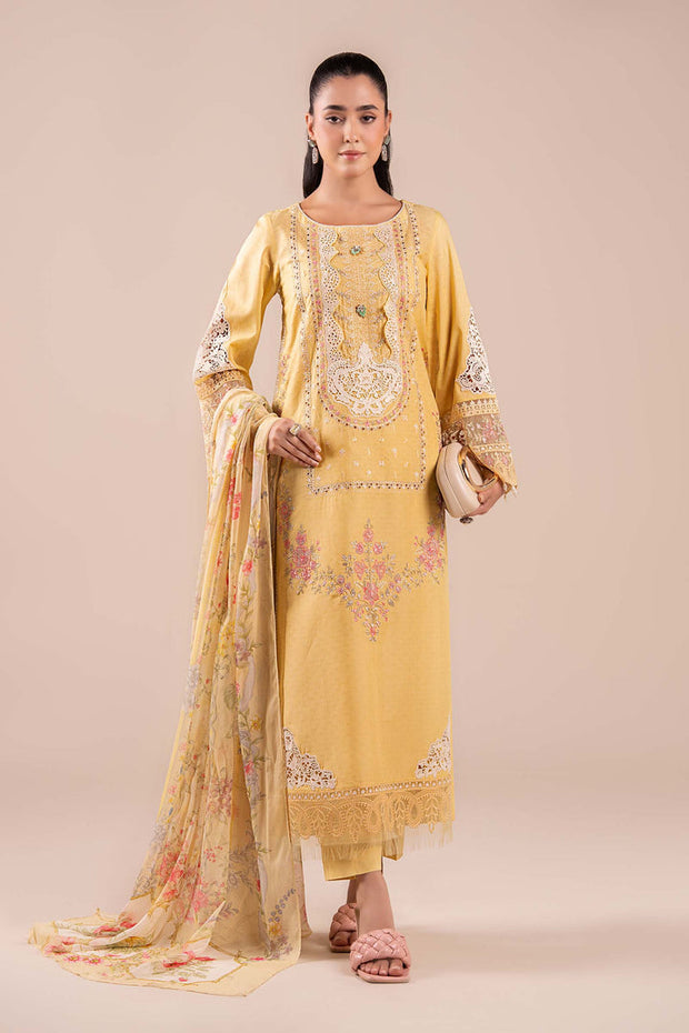 3 Piece Embroidered Dobby Suit Pakistani Party Dress