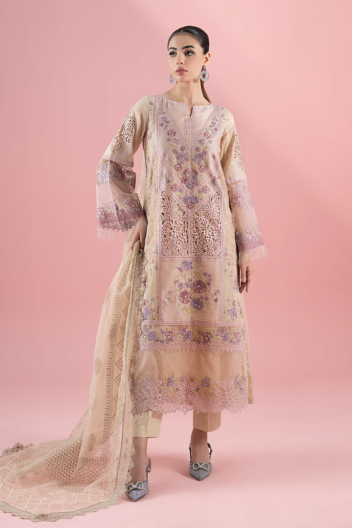 3 Piece Embroidered Masoori Lawn Suit Pakistani Party Dress