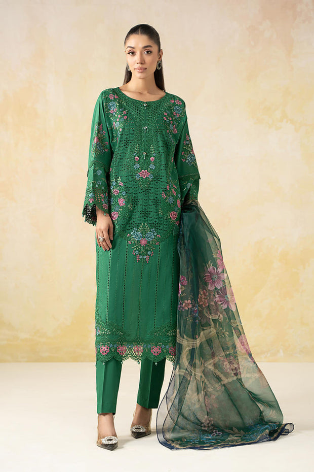 3 Piece Embroidered Lawn Suit Pakistani Party Dress