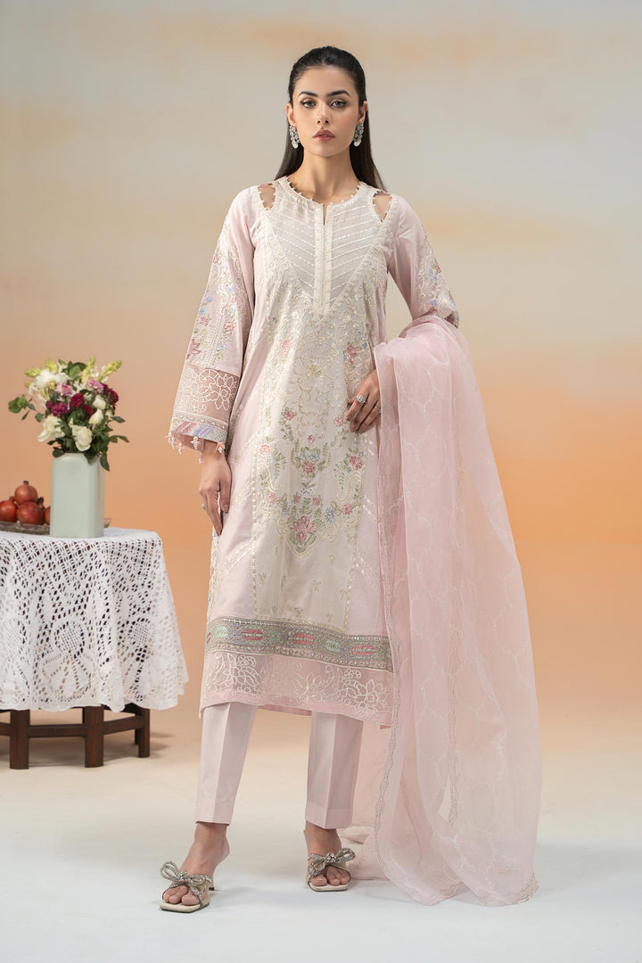 3 Piece Embroidered Lawn Suit Pakistani Party Dress