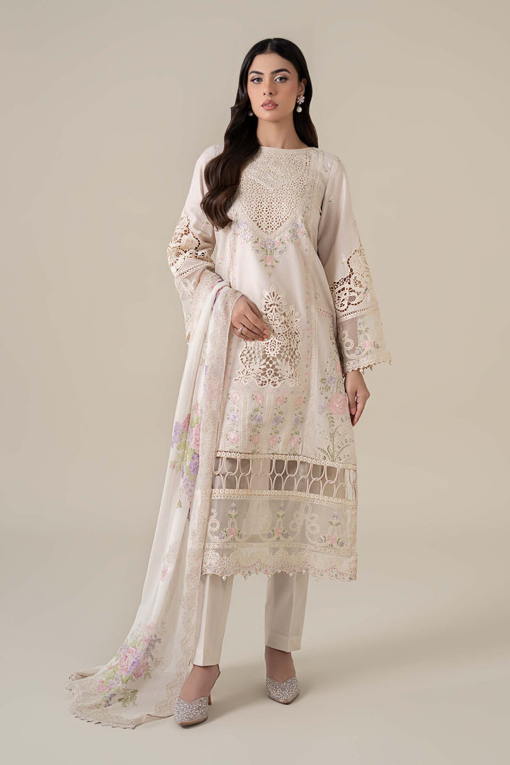3 Piece Embroidered Dobby Lawn Suit Pakistani Party Dress