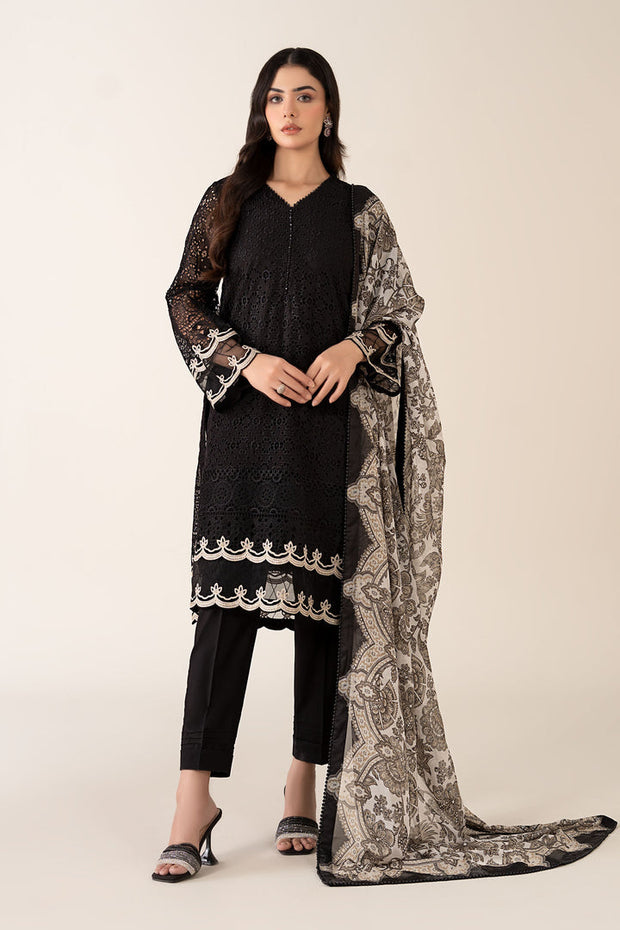 3 Piece Embroidered Chiffon Suit Pakistani Party Dress