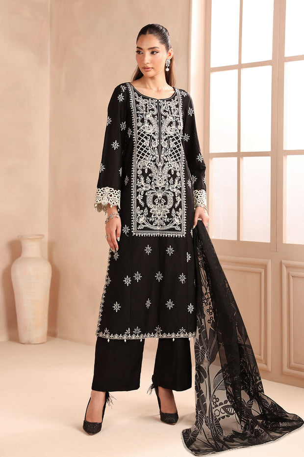 3 Piece Embroidered Dobby Suit Pakistani Party Dress
