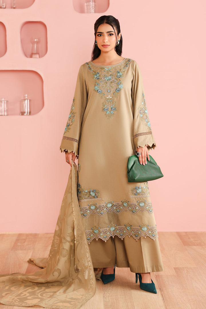 3 Piece Embroidered Dobby Suit Pakistani Party Dress