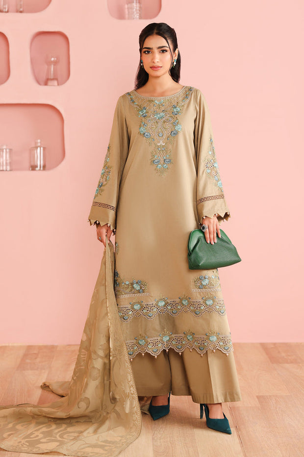 3 Piece Embroidered Dobby Suit Pakistani Party Dress