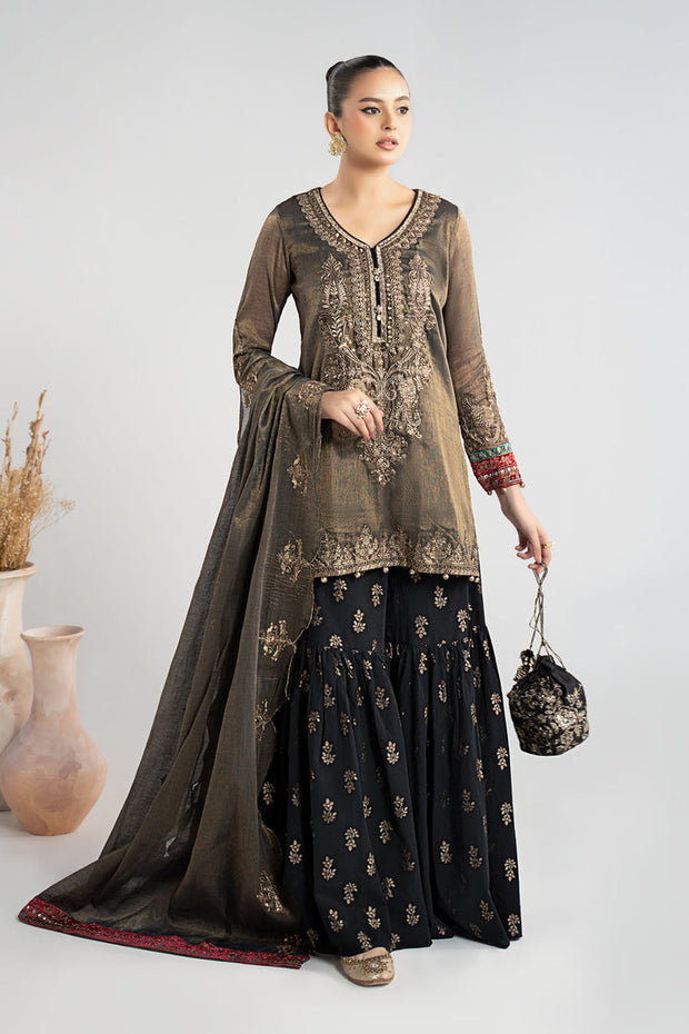 3 Piece Embroidered Masoori Suit Pakistani Party Dress