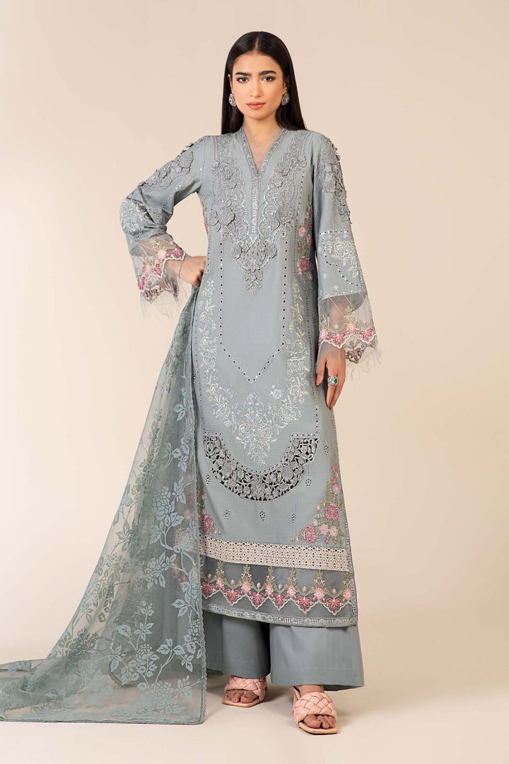 3 Piece Embroidered Dobby Suit Pakistani Party Dress
