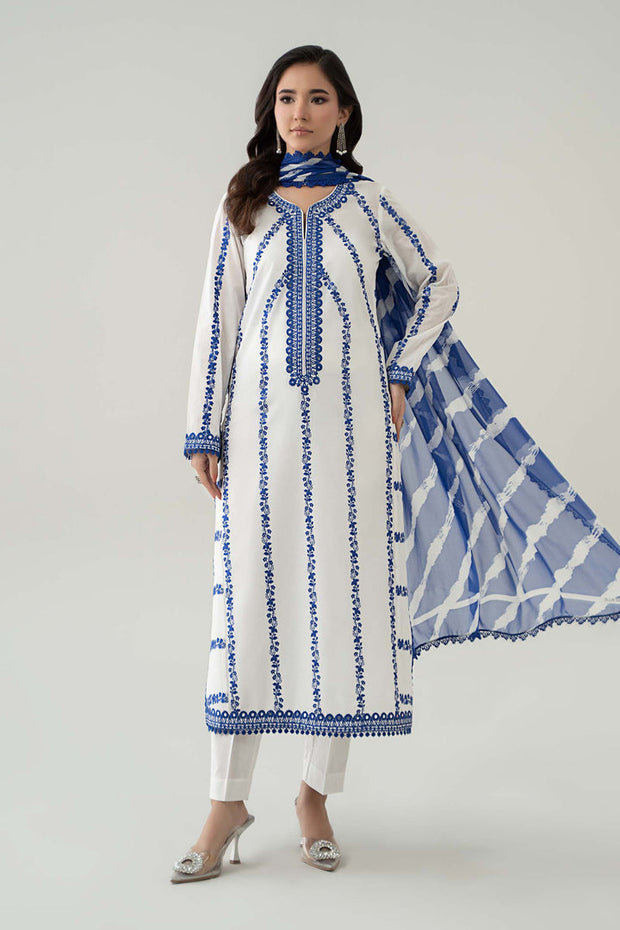 3 Piece Embroidered Lawn Suit Pakistani Party Dress