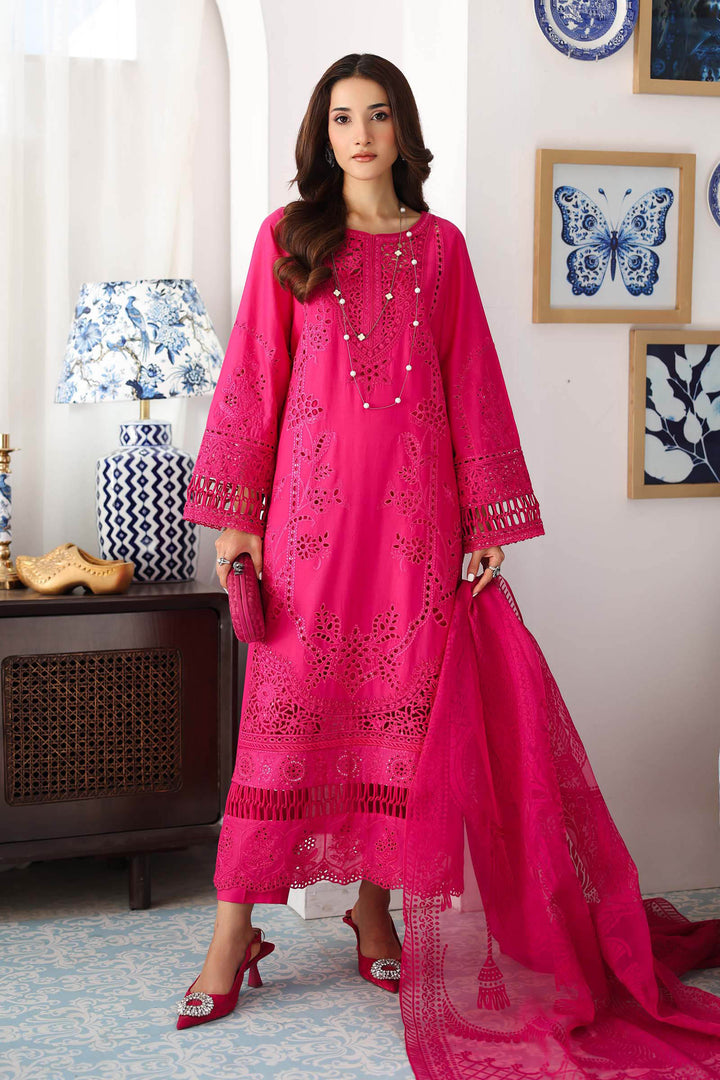 3 Piece Embroidered Lawn Suit Pakistani Party Dress