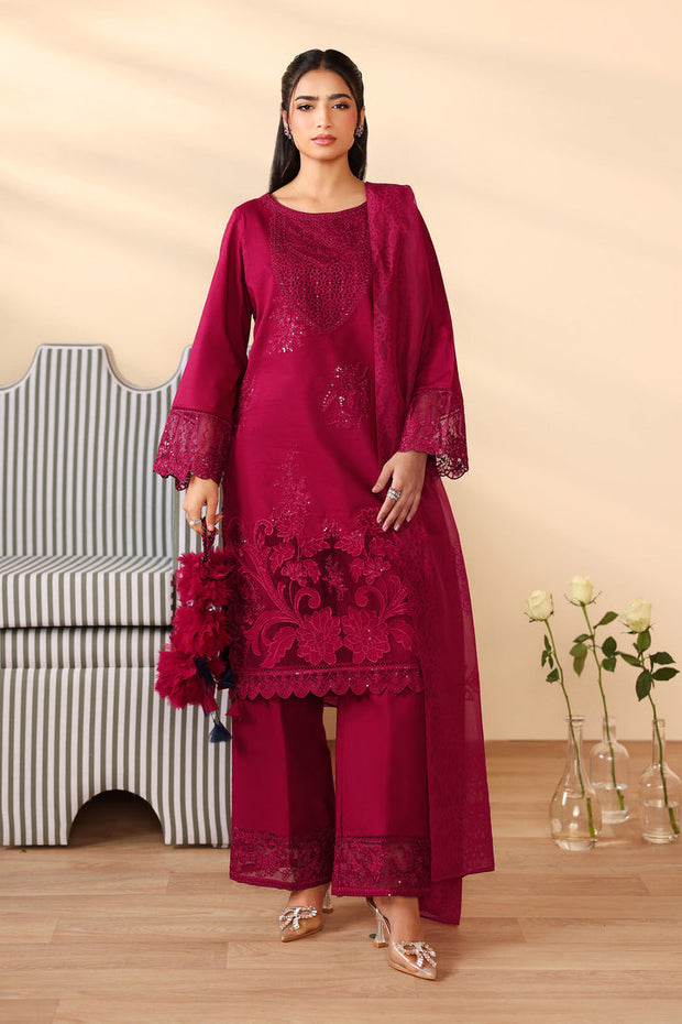 3 Piece Embroidered Dobby Suit Pakistani Party Dress