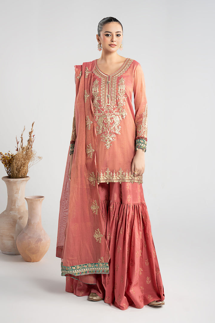 3 Piece Embroidered Masoori Suit Pakistani Party Dress
