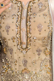 Imrozia Raw Silk Pakistani Dresses Embroidered Front