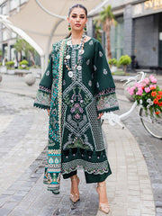 Dark Green Embroidered Pakistani Salwar Kameez Dupatta Salwar Suit