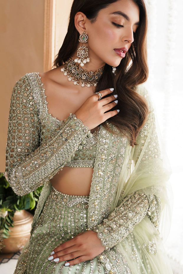 Deepak Perwani Embellished Bridal Lehenga Choli and Dupatta