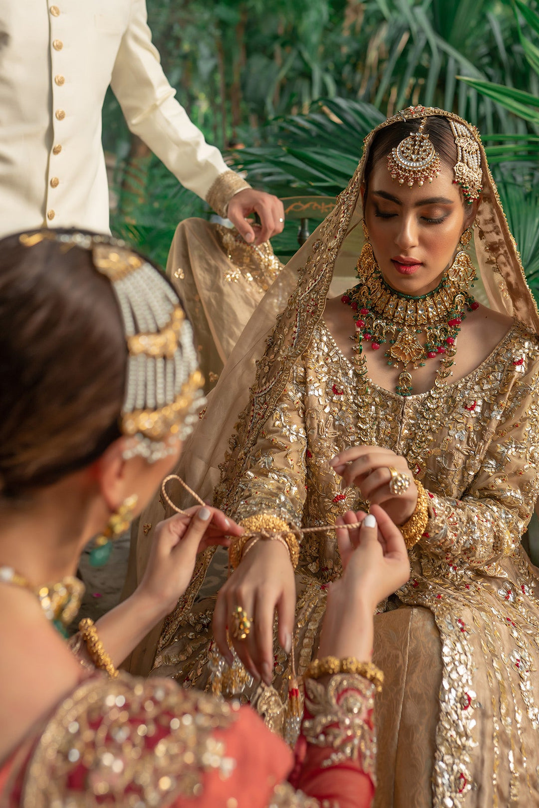 Dress in Royal Frock and Lehenga Style