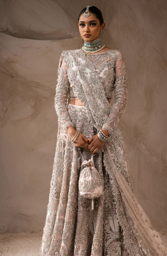 Elegant Bridal Lehenga Choli Dupatta Pakistani Wedding Dress