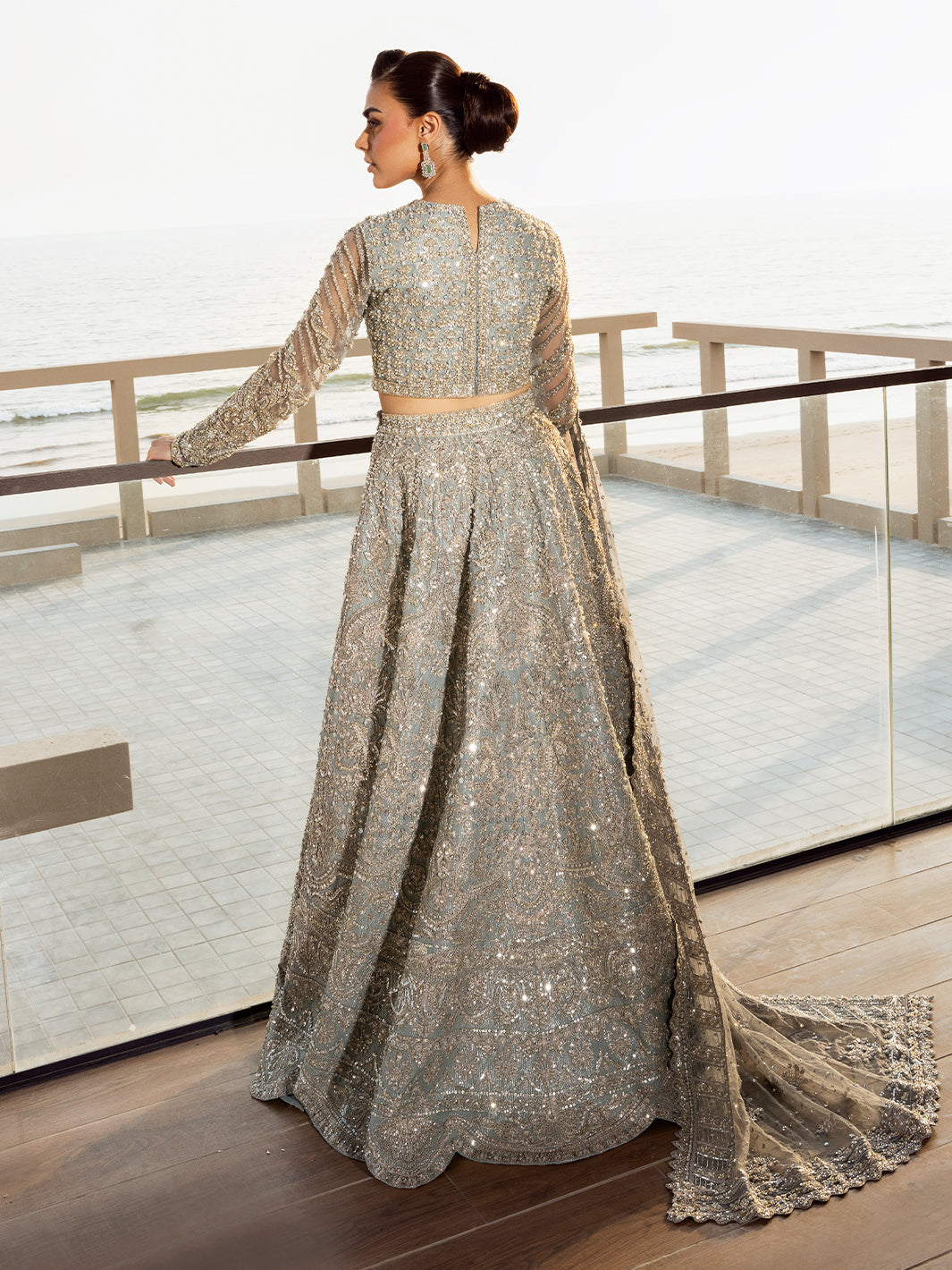 Elegant Choli Lehenga Pakistani Bridal Dress in Oakland