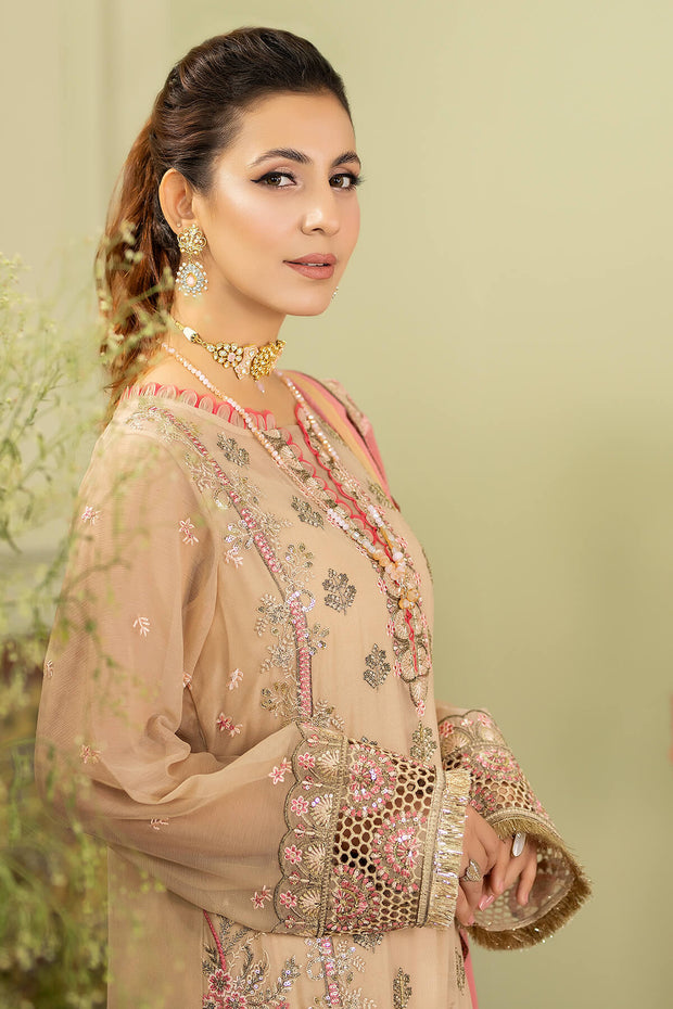 Elegant Embroidered Chiffon Pakistani Salwar Kameez and Dupatta
