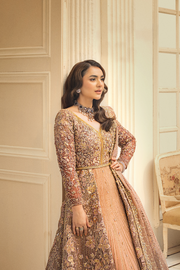 Elegant HSY Pakistani Bridal Dress in Open Wedding Gown Style