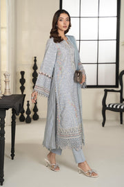 Elegant Maria B Elegant Ice Blue Shade Pakistani Salwar Kameez Party Wear Suit