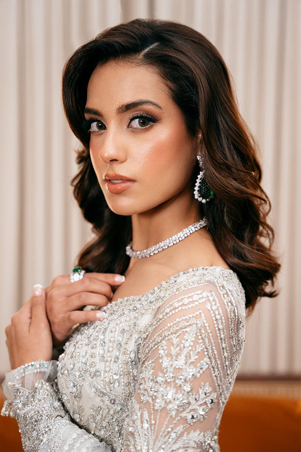 Elegant Pakistani Bridal Dress in Choli Lehenga Style