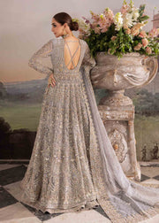 Elegant Pakistani Bridal Dress in Classic Gown Lehenga Style