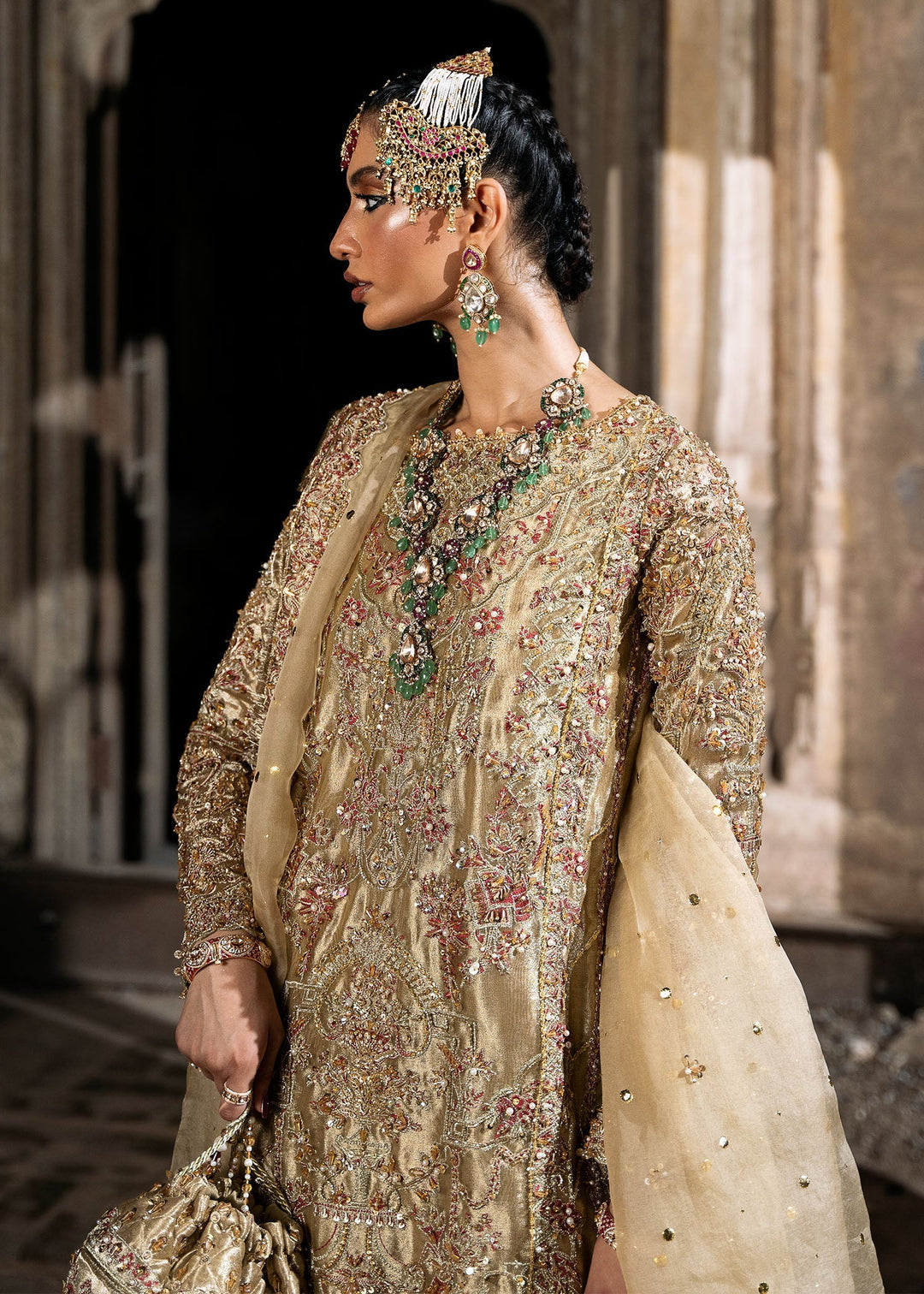 Gorgeous Pakistani Bridal Dress in Gharara Style