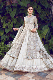 Elegant Pakistani Bridal Lehenga Gown and Dupatta Wedding Dress
