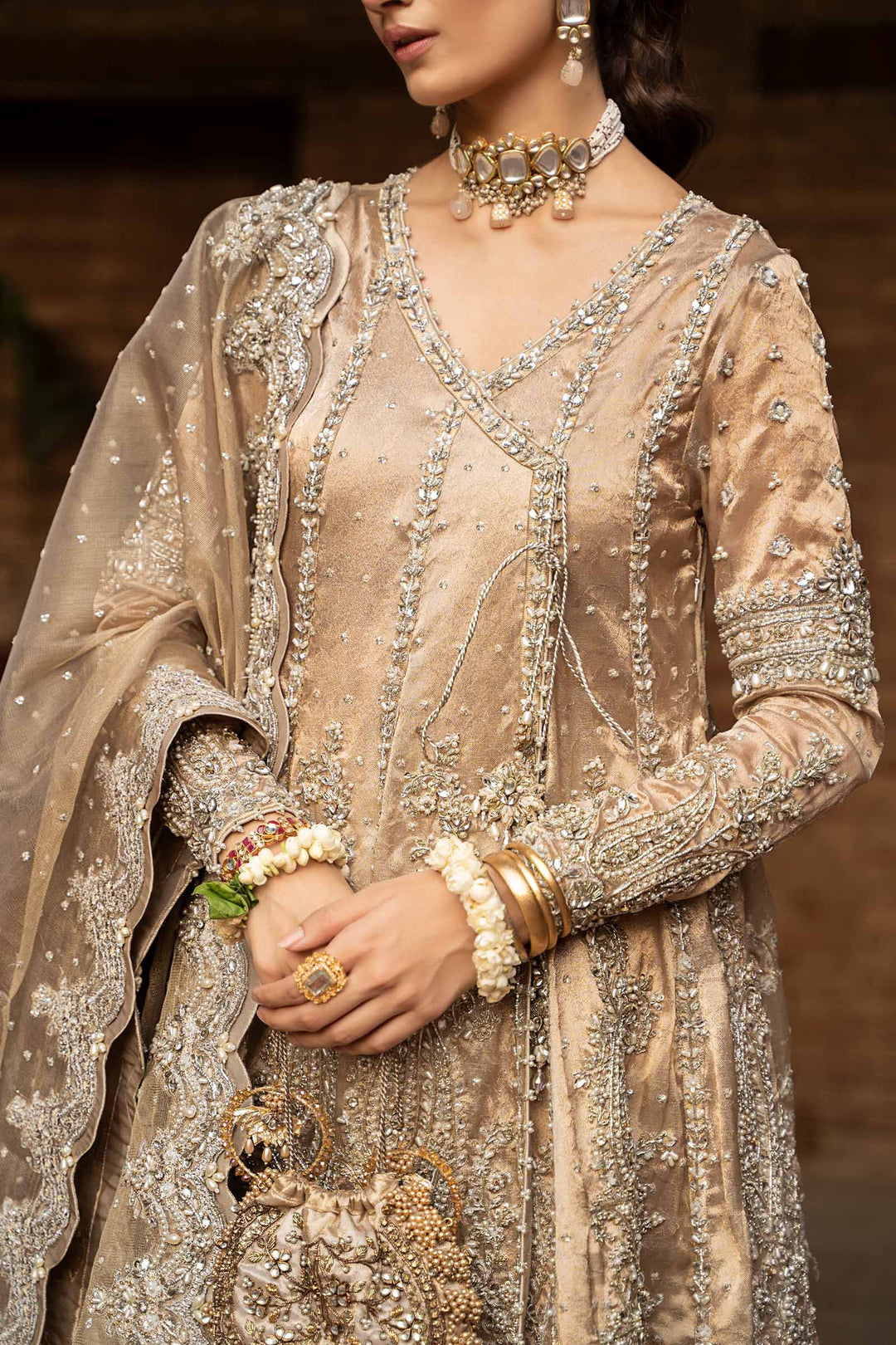 Beautiful Pakistani Bridal Dresses: Angrakha & Gharara Style